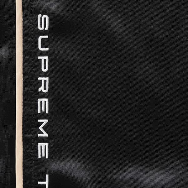 Supreme Satin Track Pant - Black (front)