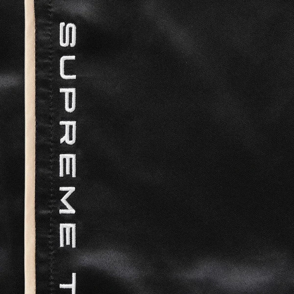 Supreme Satin Track Pant - Black (front)