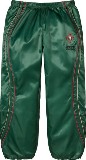 Supreme Satin Track Pant Green