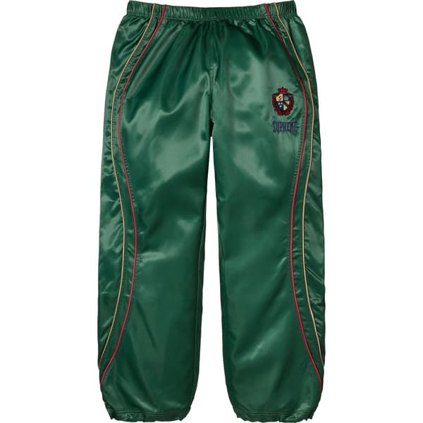 Supreme Satin Track Pant - Green (front)