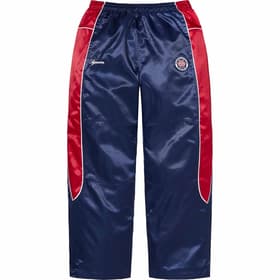 Supreme Satin Track Pant Navy