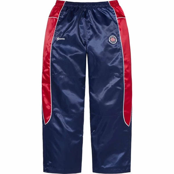 Supreme Satin Track Pant - Navy (front)