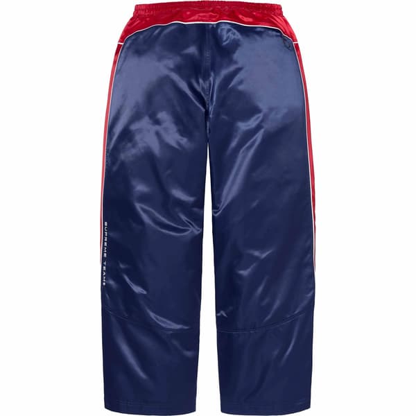 Supreme Satin Track Pant - Navy (front)