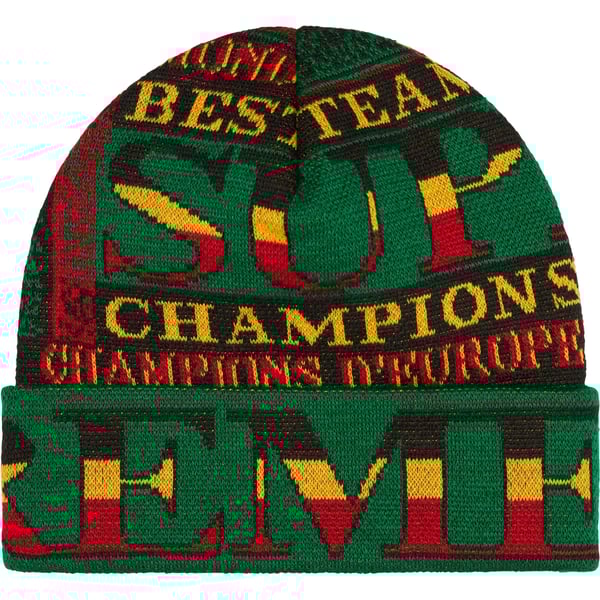 Supreme Scarf Beanie - Green (front)