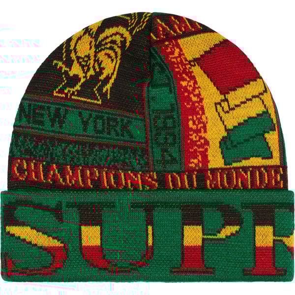 Supreme Scarf Beanie - Green (front)
