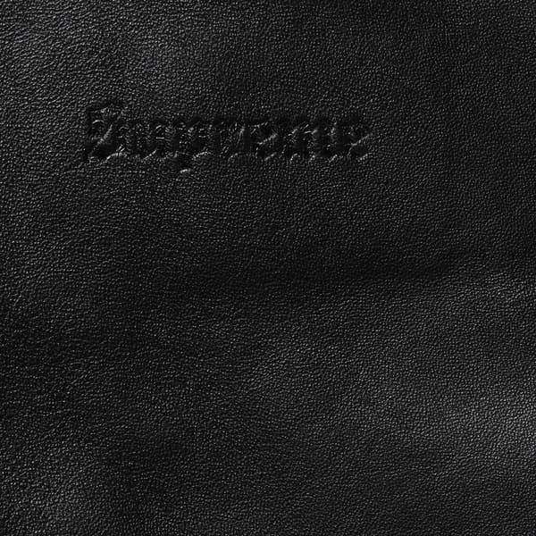 Supreme Schott Hooded Leather Bomber Jacket - Black (front)