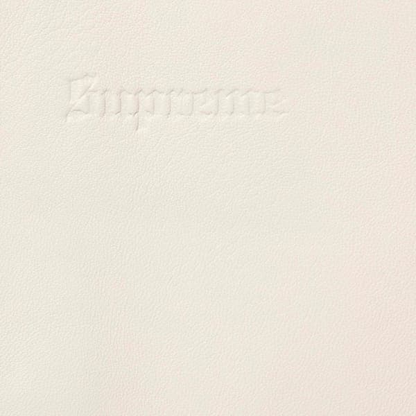 Supreme Schott Hooded Leather Bomber Jacket - Stone (front)