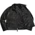 Supreme Schott Leather Racer Jacket - Black (front)