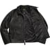 Supreme Schott Leather Racer Jacket - Black (front)