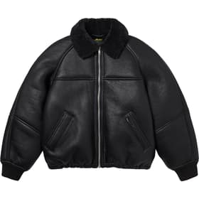 Supreme Schott Shearling Bomber Jacket Black
