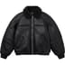 Supreme Schott Shearling Bomber Jacket - Black (front)