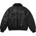 Supreme Schott Shearling Bomber Jacket - Black (front)