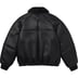Supreme Schott Shearling Bomber Jacket - Black (front)