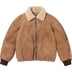Supreme Schott Shearling Bomber Jacket - Brown (front)
