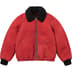 Supreme Schott Shearling Bomber Jacket - Red (front)