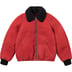 Supreme Schott Shearling Bomber Jacket - Red (front)