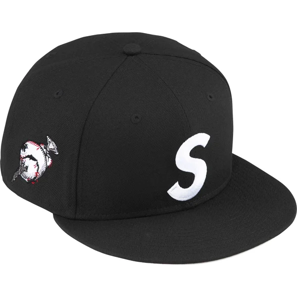 Supreme Screw Ball S Logo New Era - Black (front)