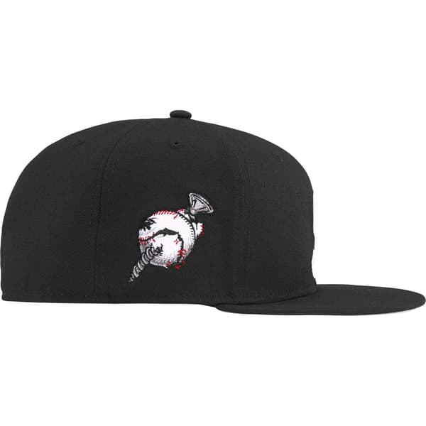 Supreme Screw Ball S Logo New Era - Black (front)