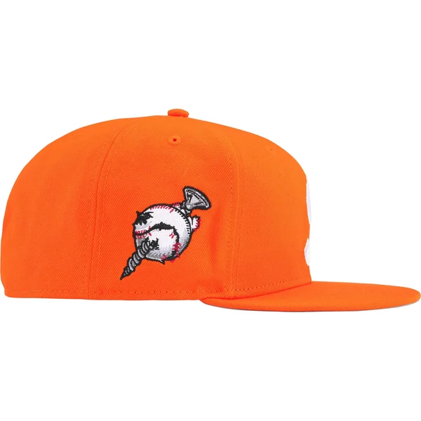 Supreme Screw Ball S Logo New Era - Orange (front)