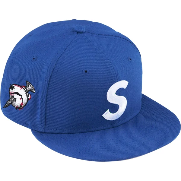 Supreme Screw Ball S Logo New Era - Royal (front)