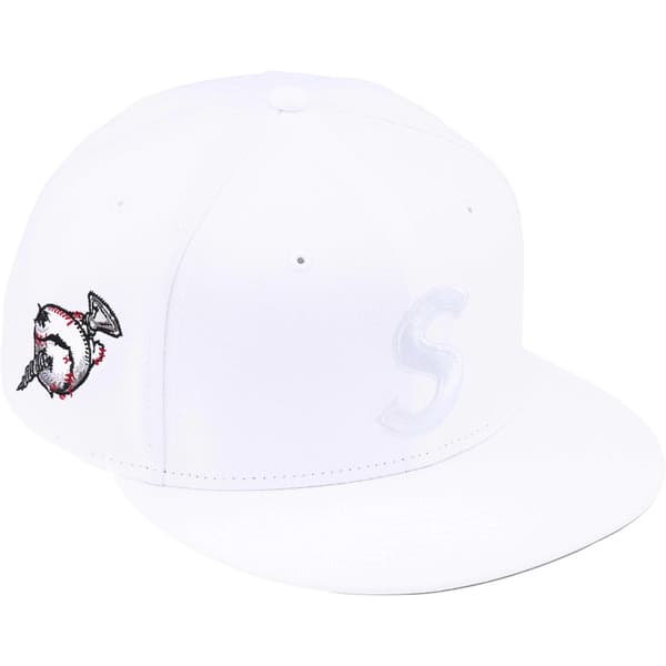 Supreme Screw Ball S Logo New Era - White (front)