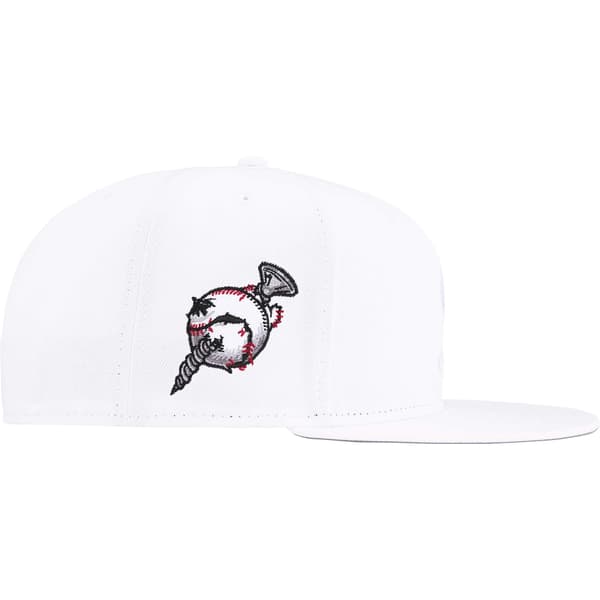 Supreme Screw Ball S Logo New Era - White (front)