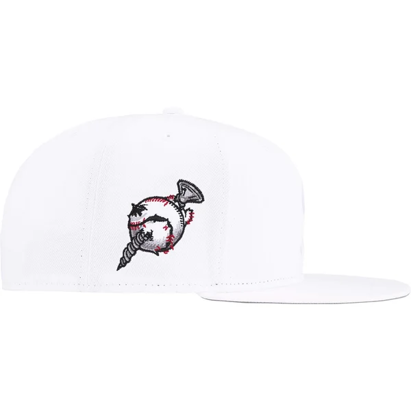Supreme Screw Ball S Logo New Era - White (front)
