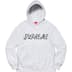 Supreme Script Hooded Sweatshirt - Ash Grey (front)