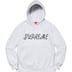 Supreme Script Hooded Sweatshirt - Ash Grey (front)