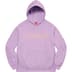 Supreme Script Hooded Sweatshirt - Violet (front)