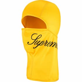 Supreme Script Lightweight Balaclava Yellow