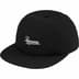 Supreme Script Logo 6-Panel - Black (front)