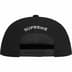 Supreme Script Logo 6-Panel - Black (front)