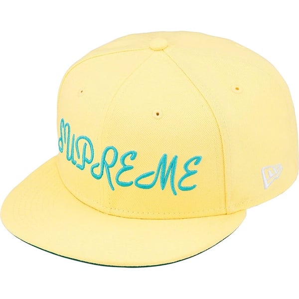 Supreme Script New Era - Pale Yellow (front)