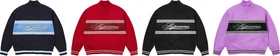 Supreme Script Stripe Half Zip Sweater