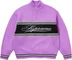Supreme Script Stripe Half Zip Sweater - Purple (front)