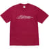 Supreme Script Tee - Cardinal (front)