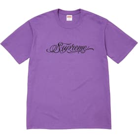 Supreme Script Tee Purple