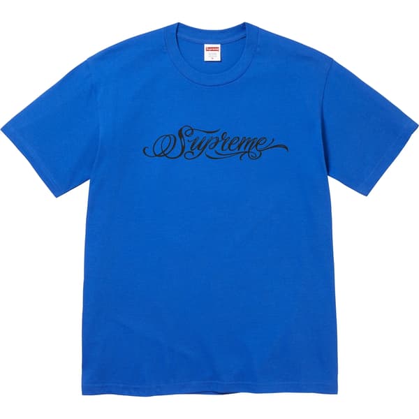 Supreme Script Tee - Royal (front)