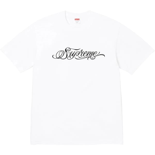 Supreme Script Tee - White (front)