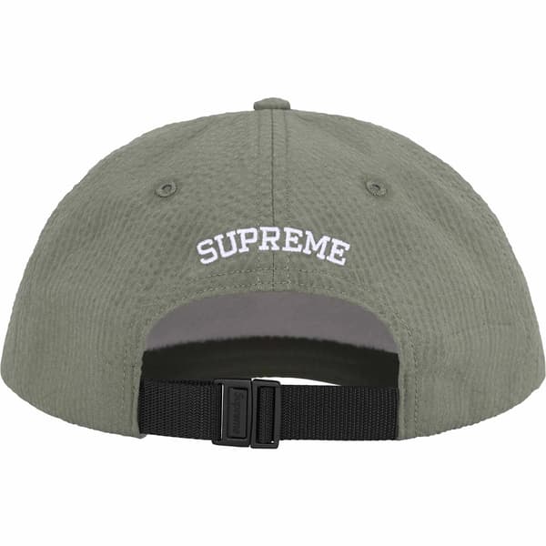 Supreme Seersucker S Logo 6-Panel - Green (front)