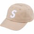 Supreme Seersucker S Logo 6-Panel - Tan (front)