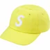 Supreme Seersucker S Logo 6-Panel - Yellow (front)