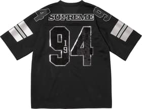 Supreme Sequin Football Jersey Black