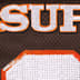 Supreme Sequin Football Jersey - Brown (front)