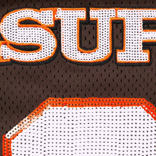 Supreme Sequin Football Jersey - Brown (front)