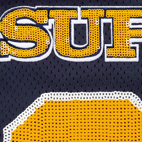 Supreme Sequin Football Jersey - Navy (front)