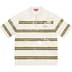 Supreme Sequin Stripe Zip Polo - White (front)