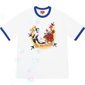 Supreme Sex in Heaven Ringer Tee White