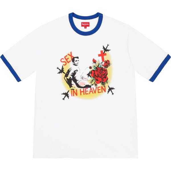 Supreme Sex in Heaven Ringer Tee - White (front)
